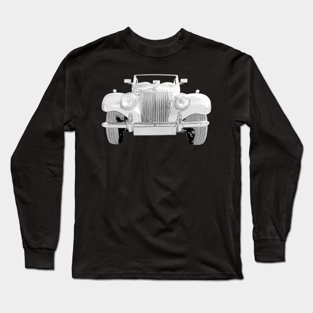 1950s MG TF 1500 classic car Long Sleeve T-Shirt by soitwouldseem